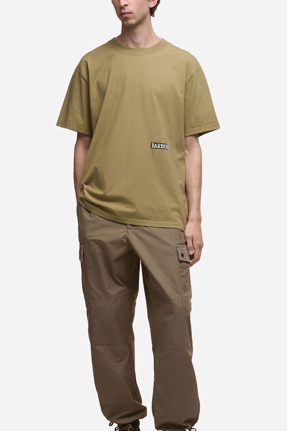 Barbour Campbell OS Graphic T-Shirt (British Khaki)