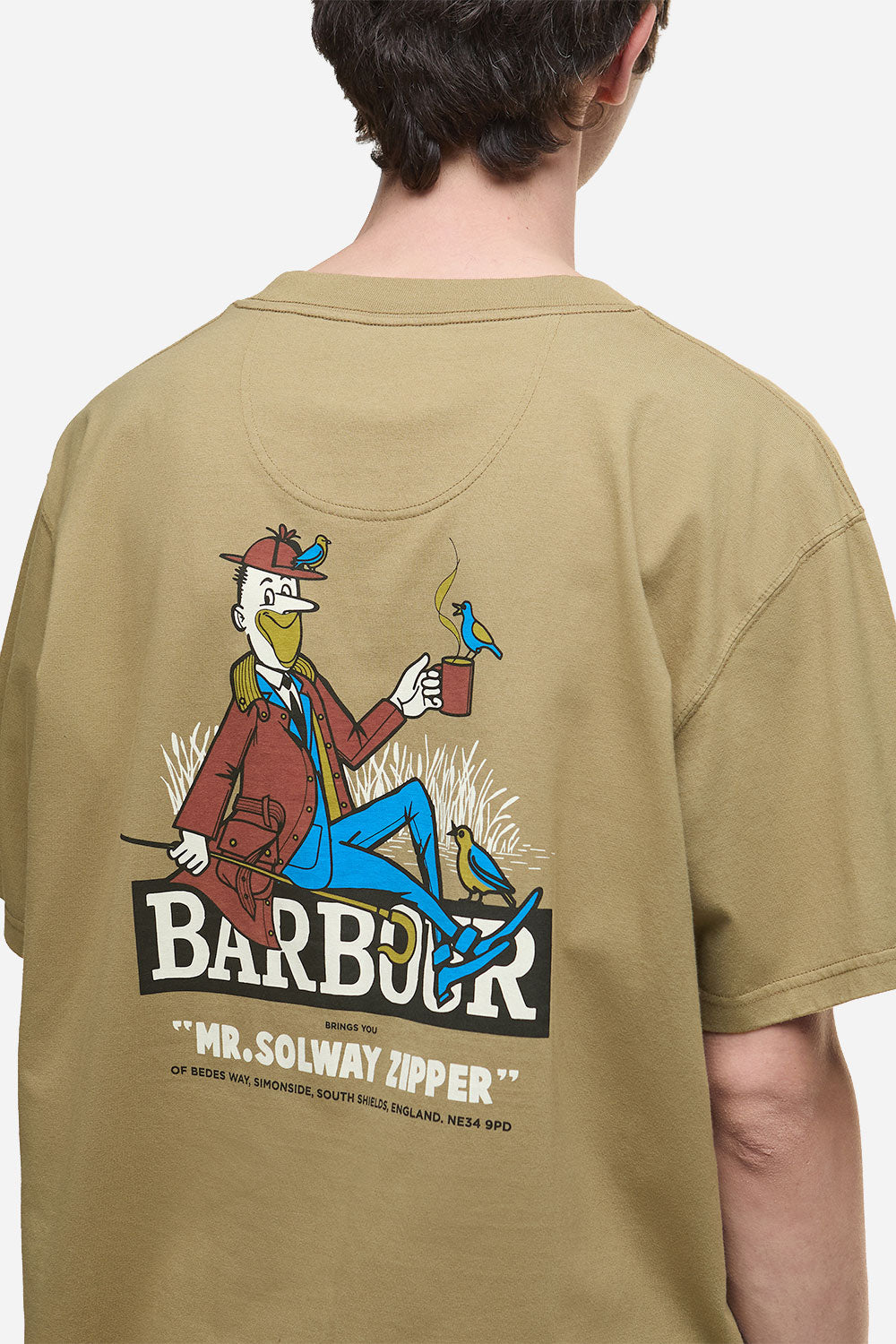 Barbour Campbell OS Graphic T-Shirt (British Khaki)
