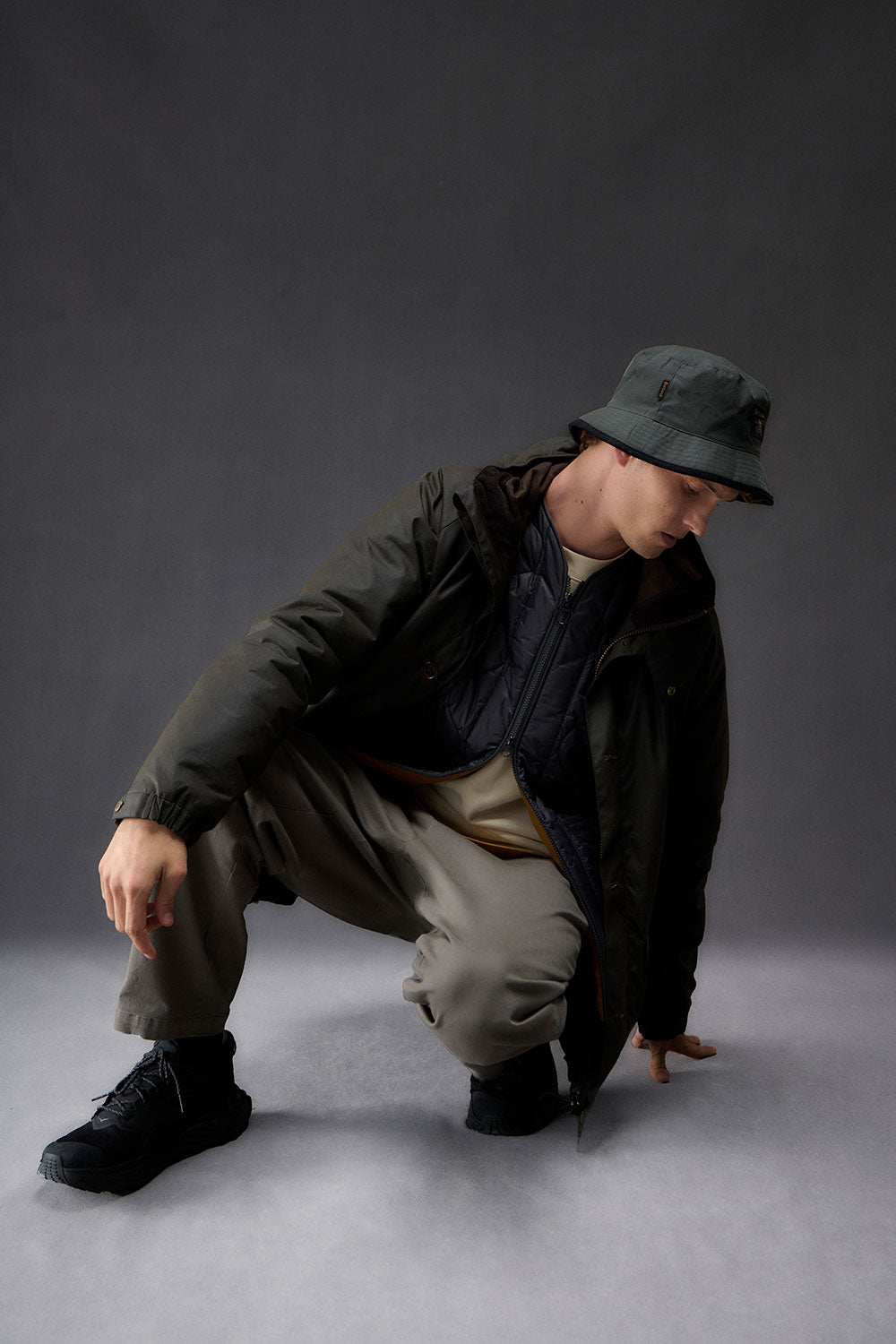 Barbour Re-ingénierie Endurance Mountain Wax Parka (Olive)