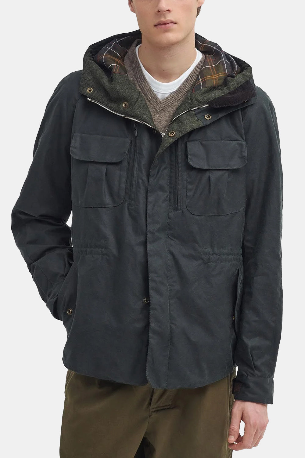 Barbour X à Ki à Bicycle Wax Jacket (Sage)