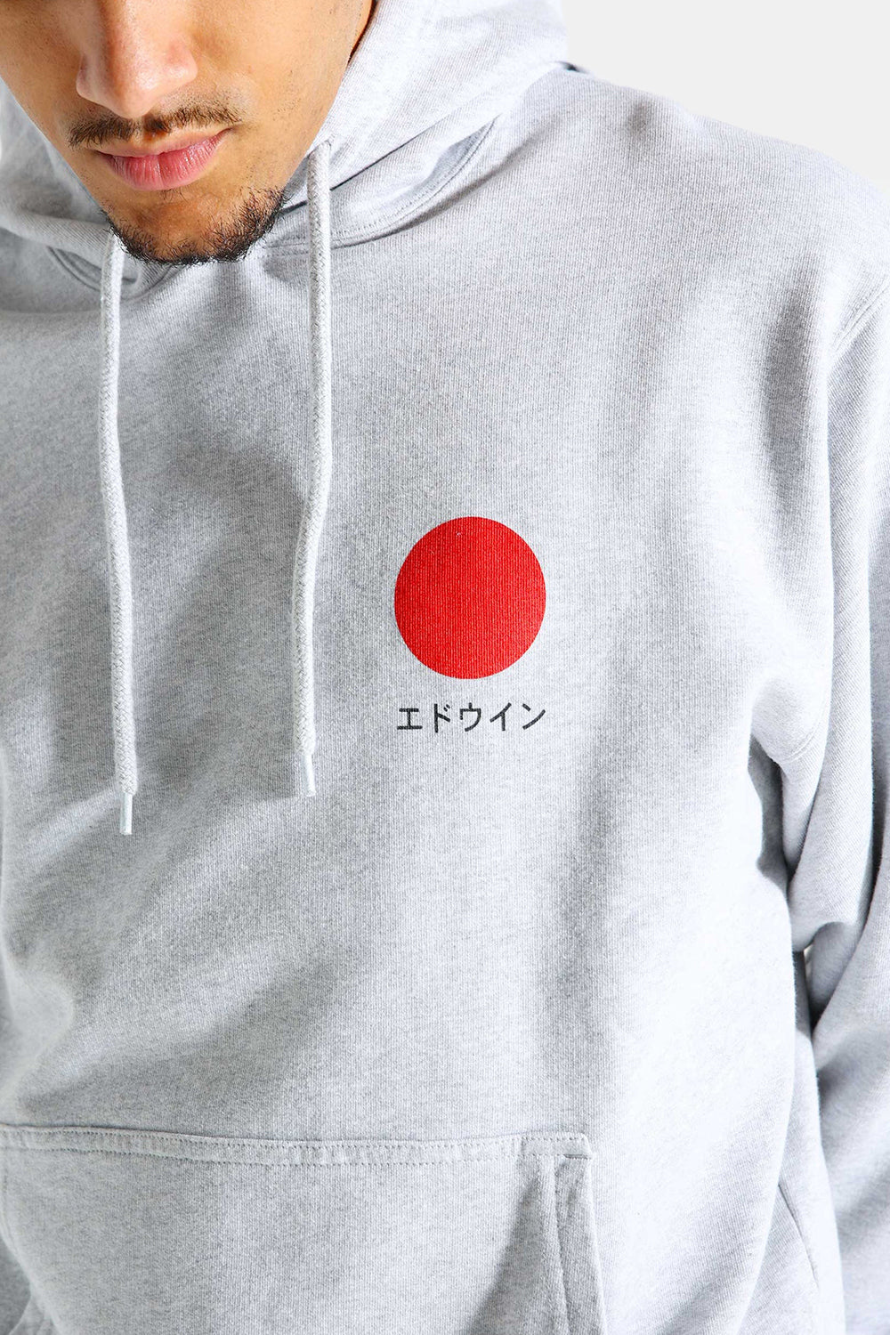 Sweat à capuche japonais Edwin (Grey Marl)