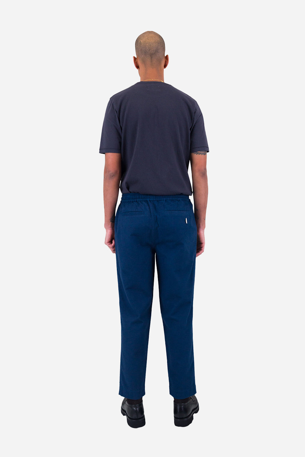 Pantalon d'assemblage de drawcord folk (encre Blue Moleskin)
