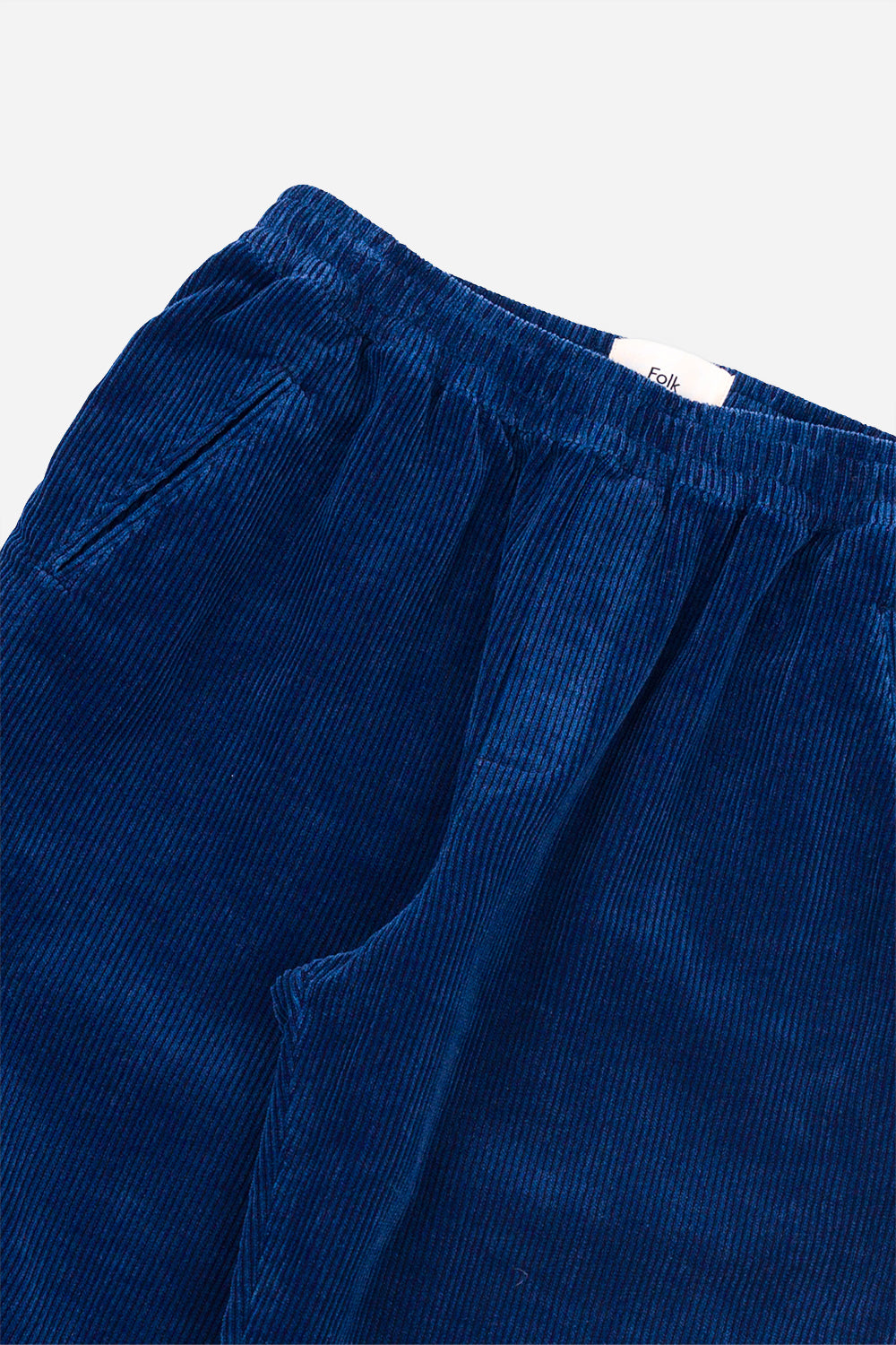 Pantalon d'assemblage de drawcord folk (cordon indigo lavé)