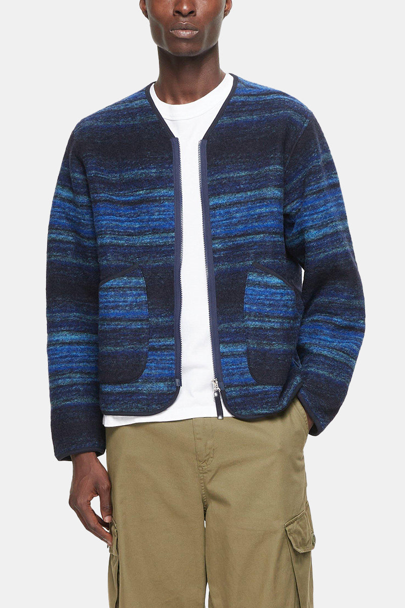 Veste de doublure militaire d'ouvrages universels (molleton bleu Mississippi)
