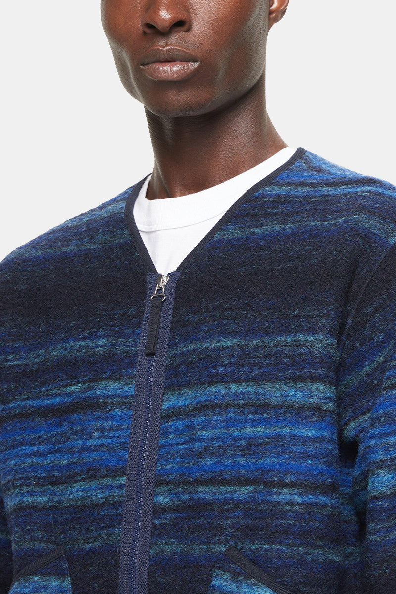 Veste de doublure militaire d'ouvrages universels (molleton bleu Mississippi)