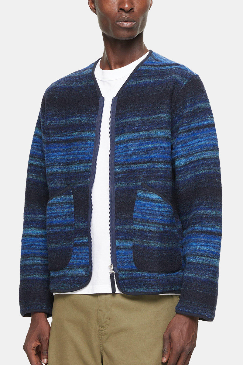 Veste de doublure militaire d'ouvrages universels (molleton bleu Mississippi)