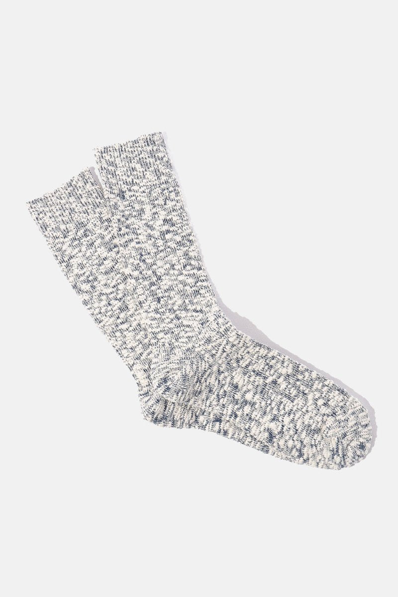 Anonymous Ism Light Comfy Slub Crew Socks (Navy) | Socks