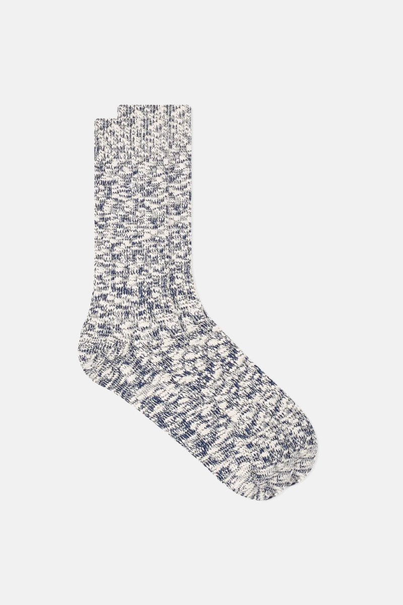 Anonymous Ism Light Comfy Slub Crew Socks (Navy) | Socks