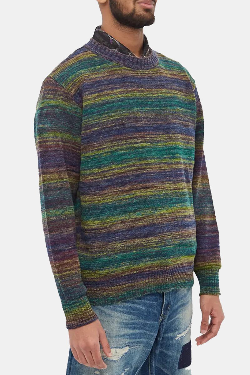 Anonymous Ism Splash Crew Knit (Moss) | Knitwear