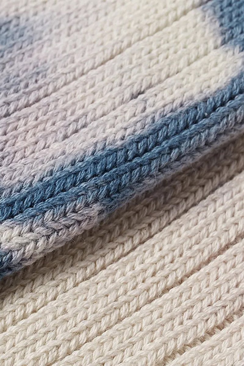 Anonymous Ism Uneven Dye Crew Socks (Blue/Beige) | Socks