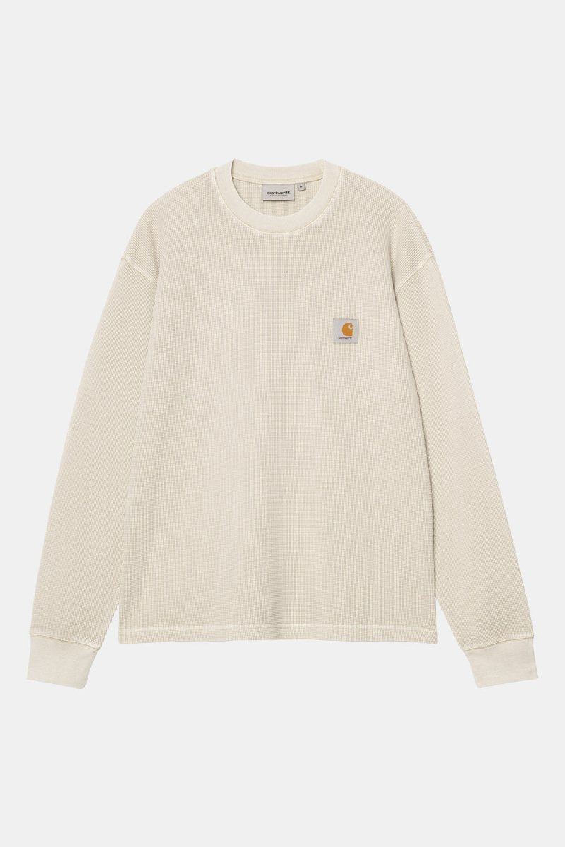 Carhartt WIP Long Sleeve Vista Waffle T-Shirt (Fleur De Sel) | T-Shirts