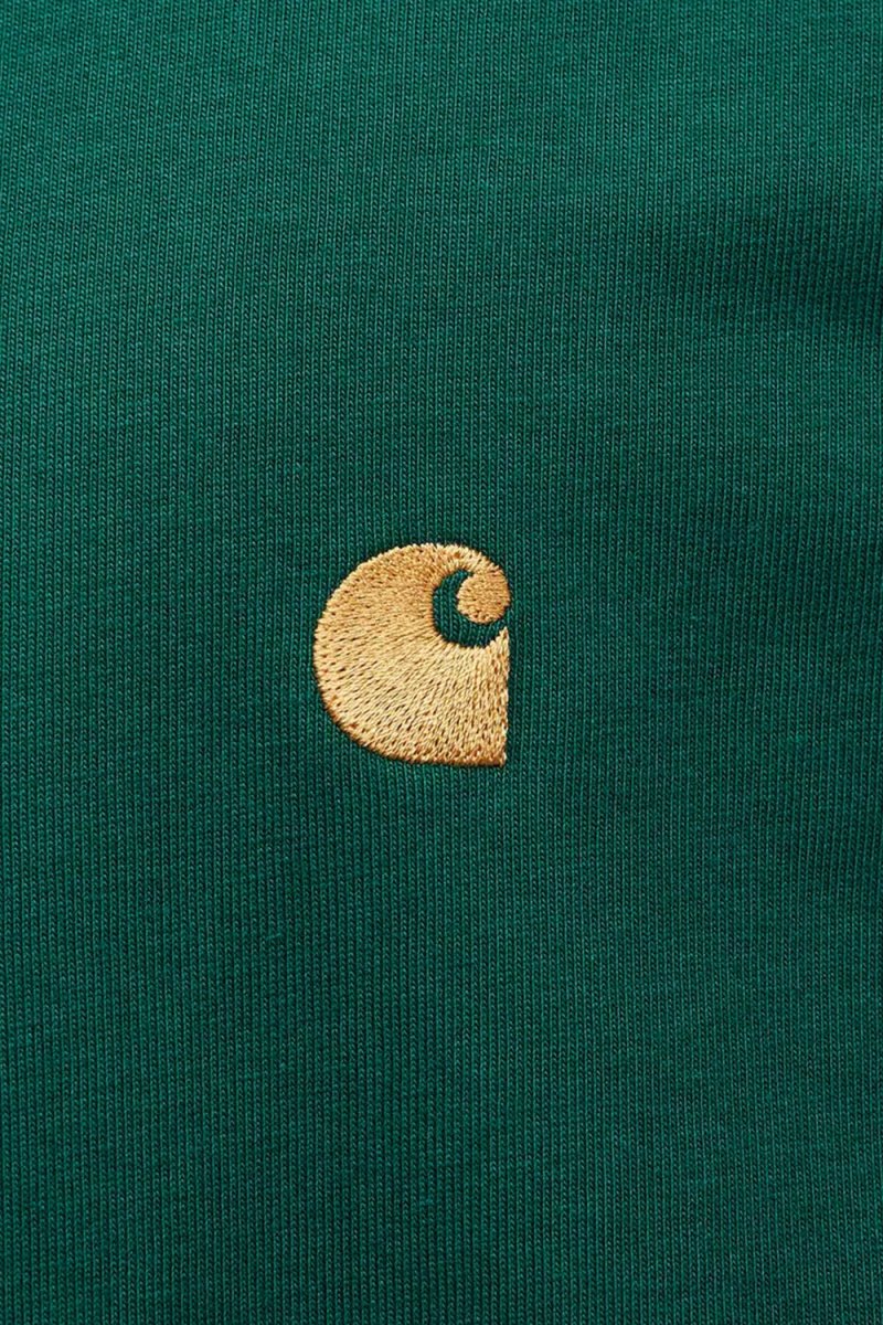 Carhartt WIP Short Sleeve Chase T-Shirt (Chervil/Gold) | T-Shirts