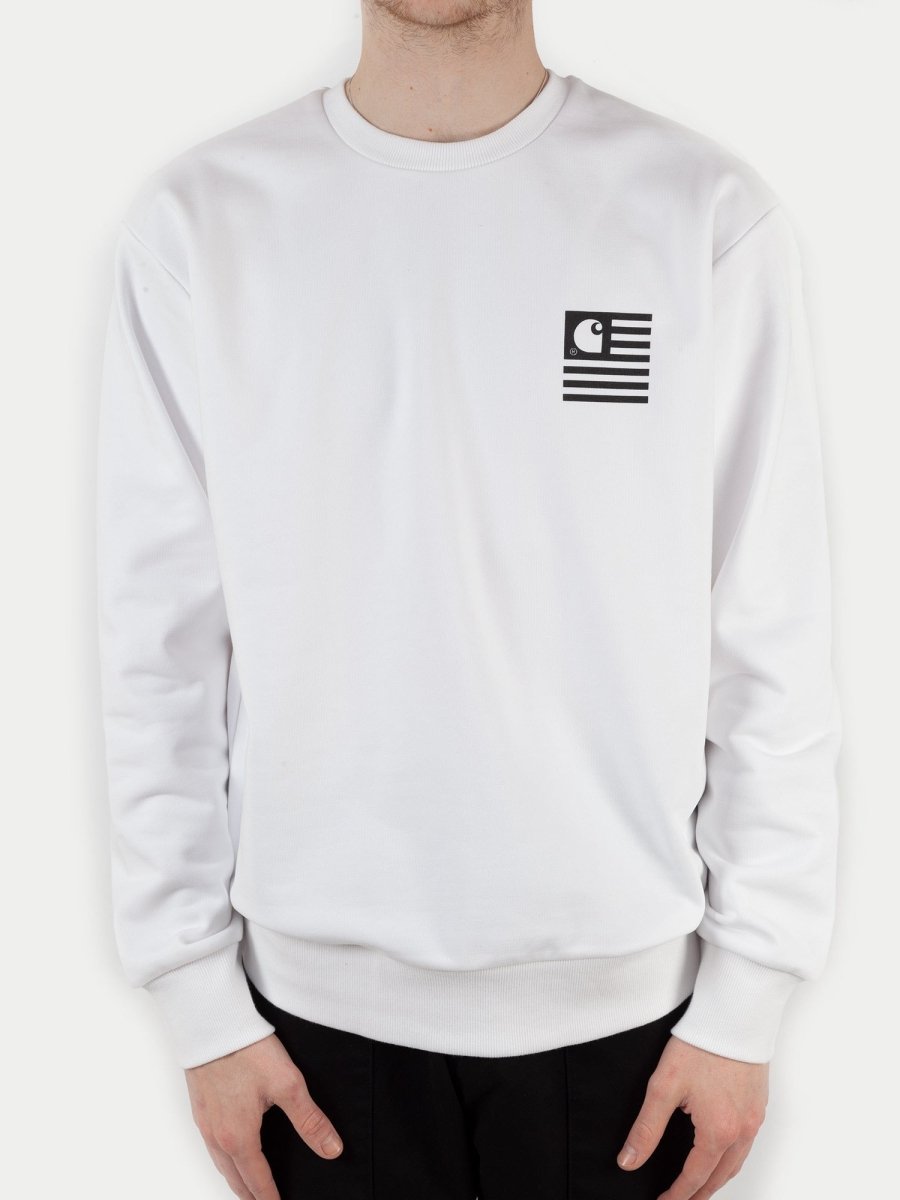 Carhartt State Patch Sweatshirt (White)