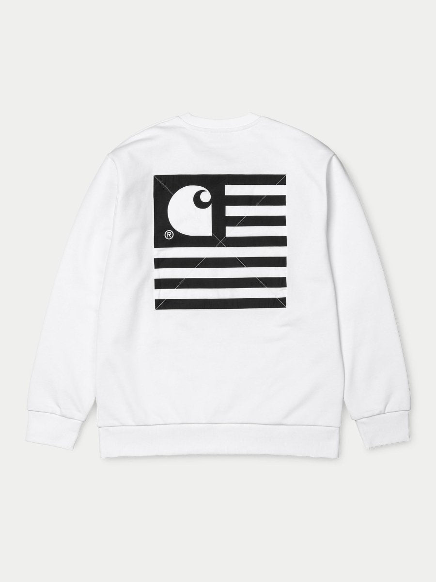Carhartt State Patch Sweatshirt (White)