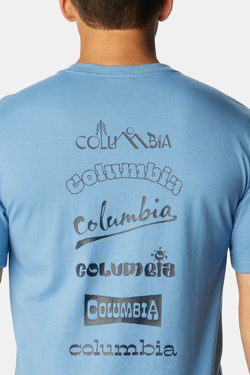 Columbia Burnt Lake Short Sleeve T-Shirt (Skyler/Branded Jumble) | T-Shirts
