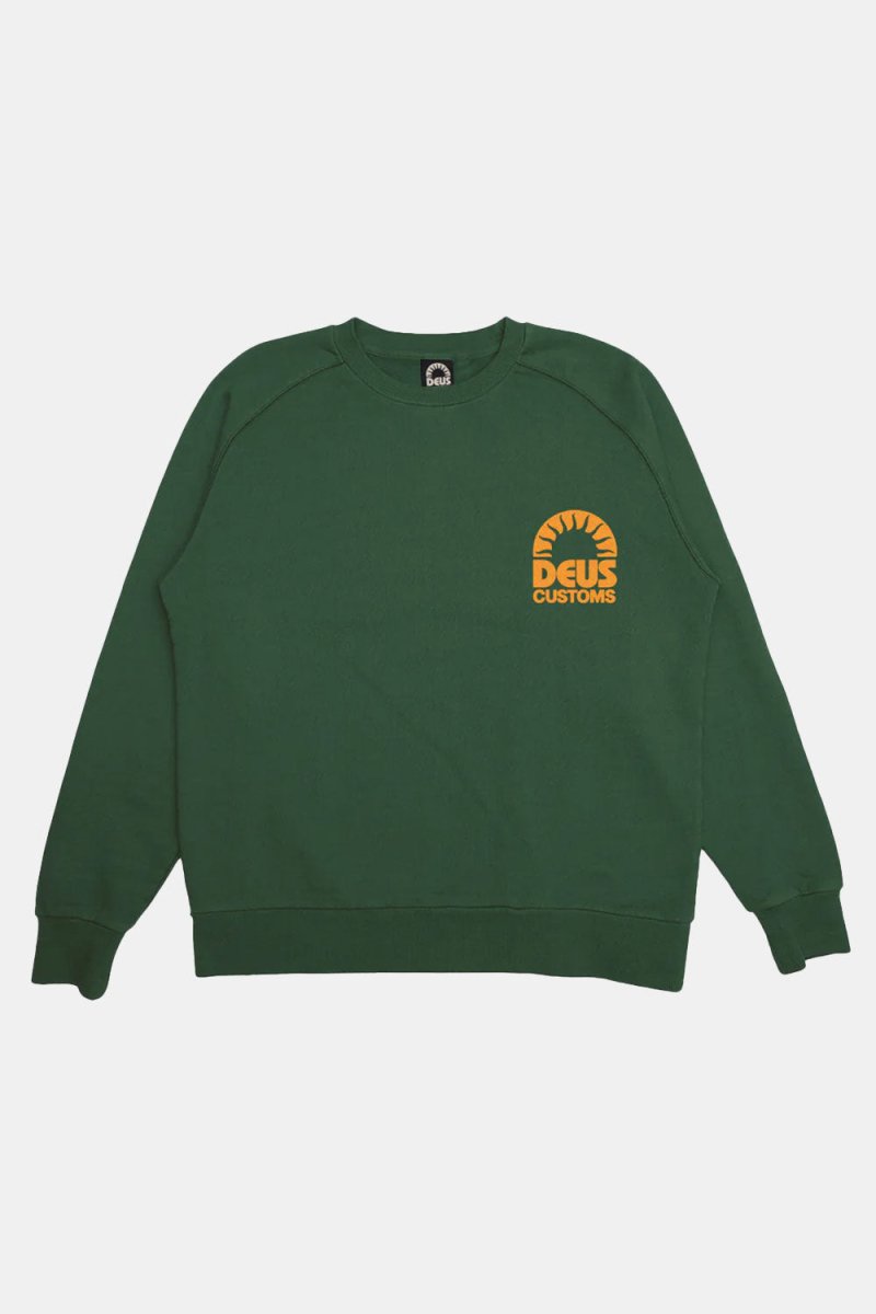 Deus Melodies Crew Sweatshirt (Hillside Green) | Sweaters