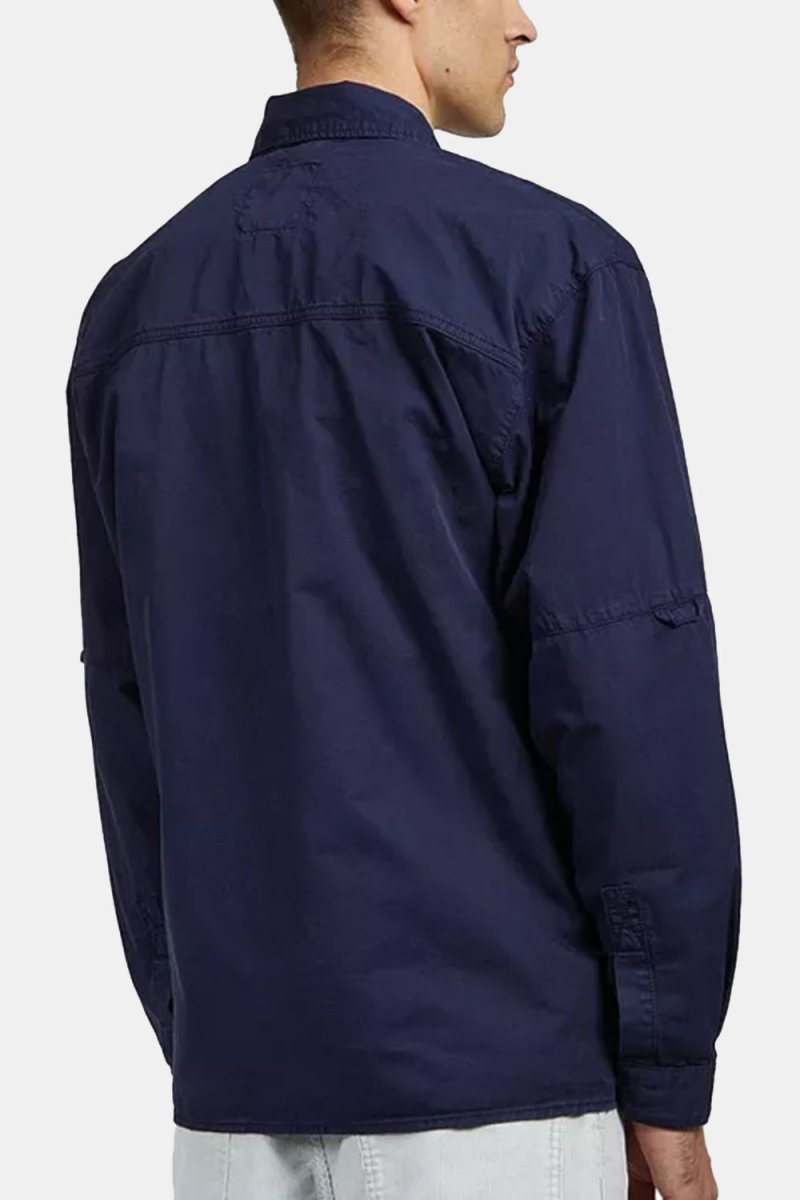 Edwin Ability Shirt Long Sleeve (Maritime Blue) | Shirts