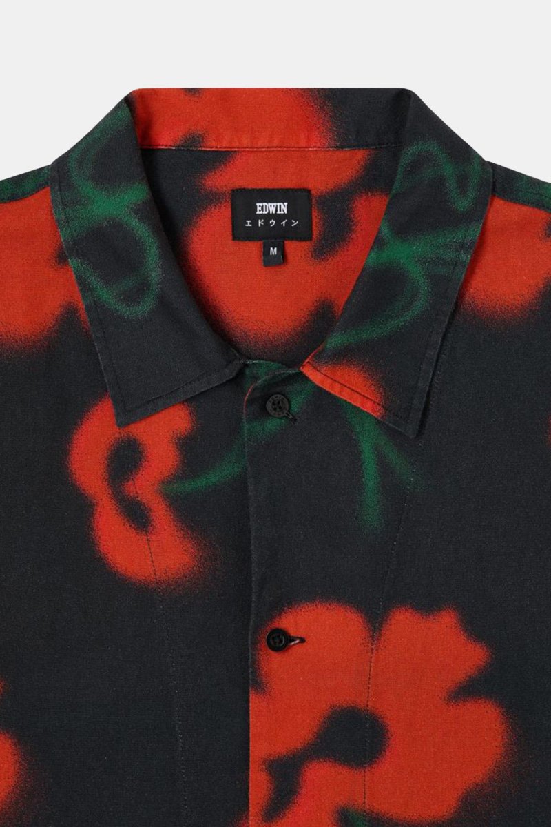 Edwin Garden Society Short Sleeve Shirt (Red/Black) | Shirts