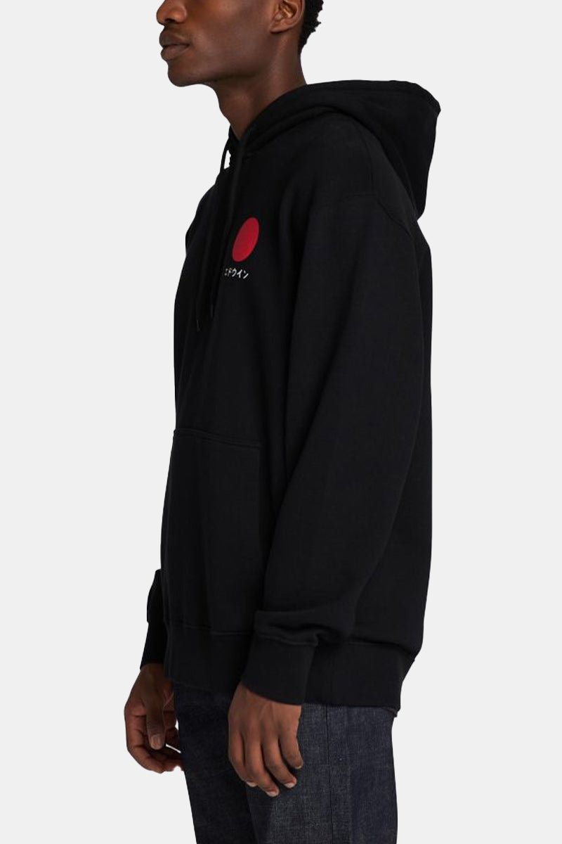 Edwin Japanese Sun Hooded Sweatshirt (Black) | Sweaters