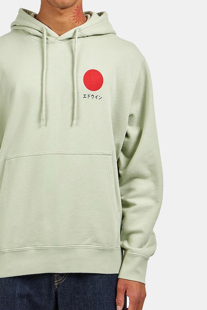 Edwin Japanese Sun Hooded Sweatshirt (Desert Sage) | Sweaters