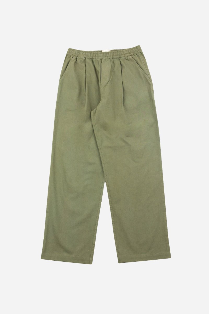 Folk Drawcord Loose Trouser (Light Olive Ripstop) | Trousers