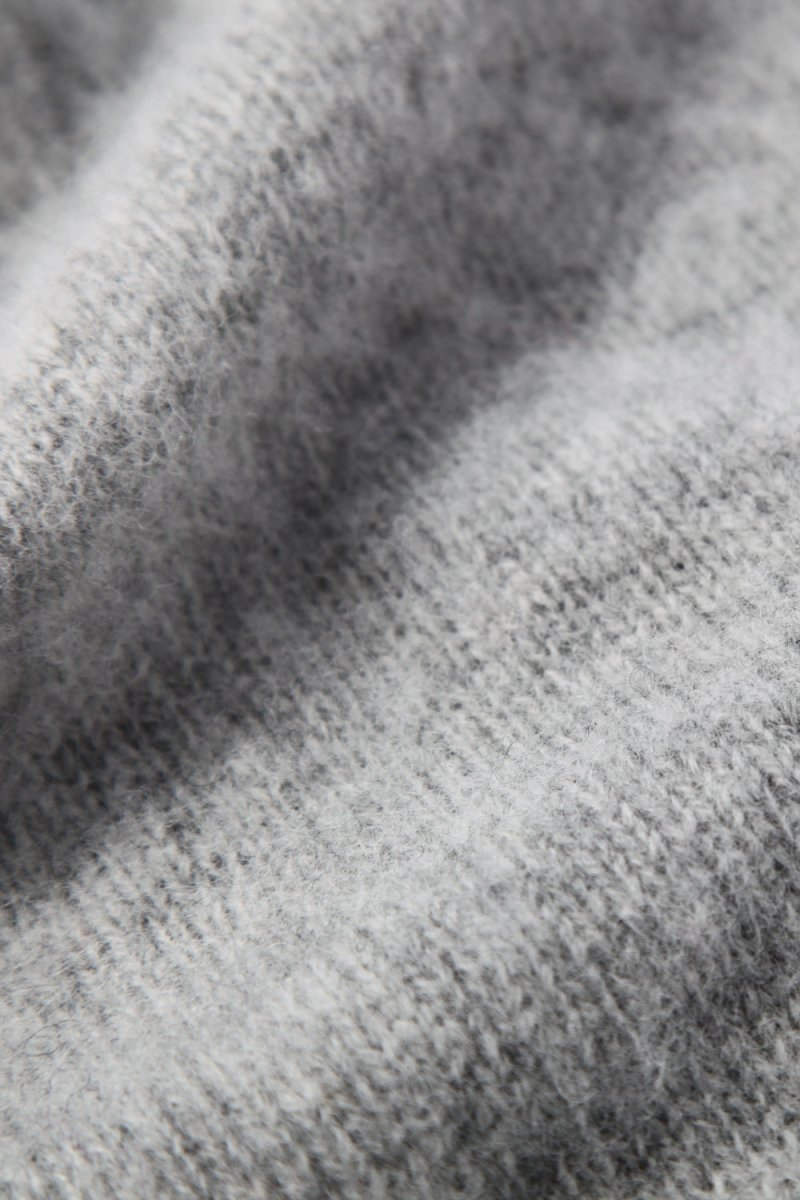 Half Dozen Super-Soft Double Brushed Crew Neck Knitted Jumper (Silver) | Knitwear