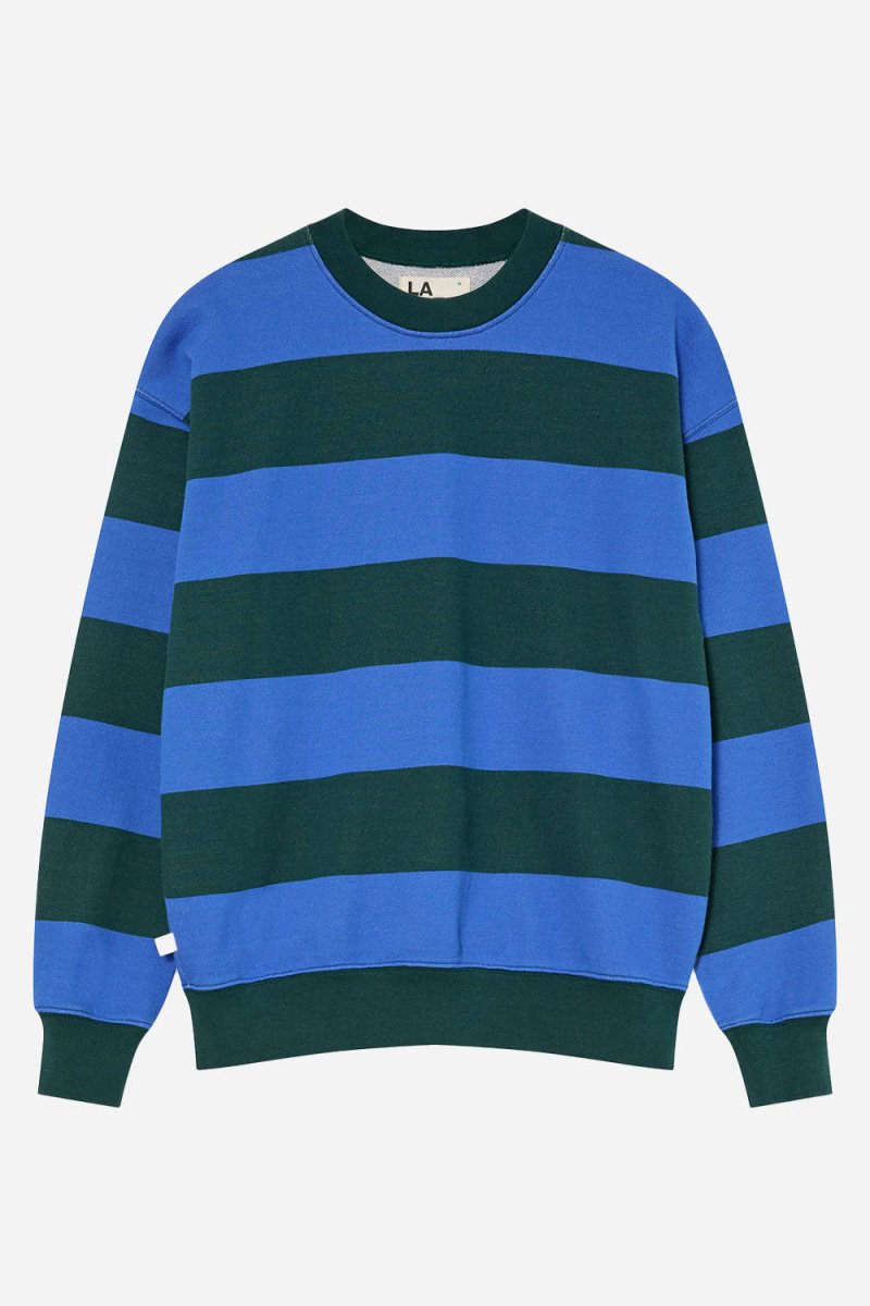 La Paz Paiva Striped Sweatshirt (Dark Green/Yves Blue) | Sweaters