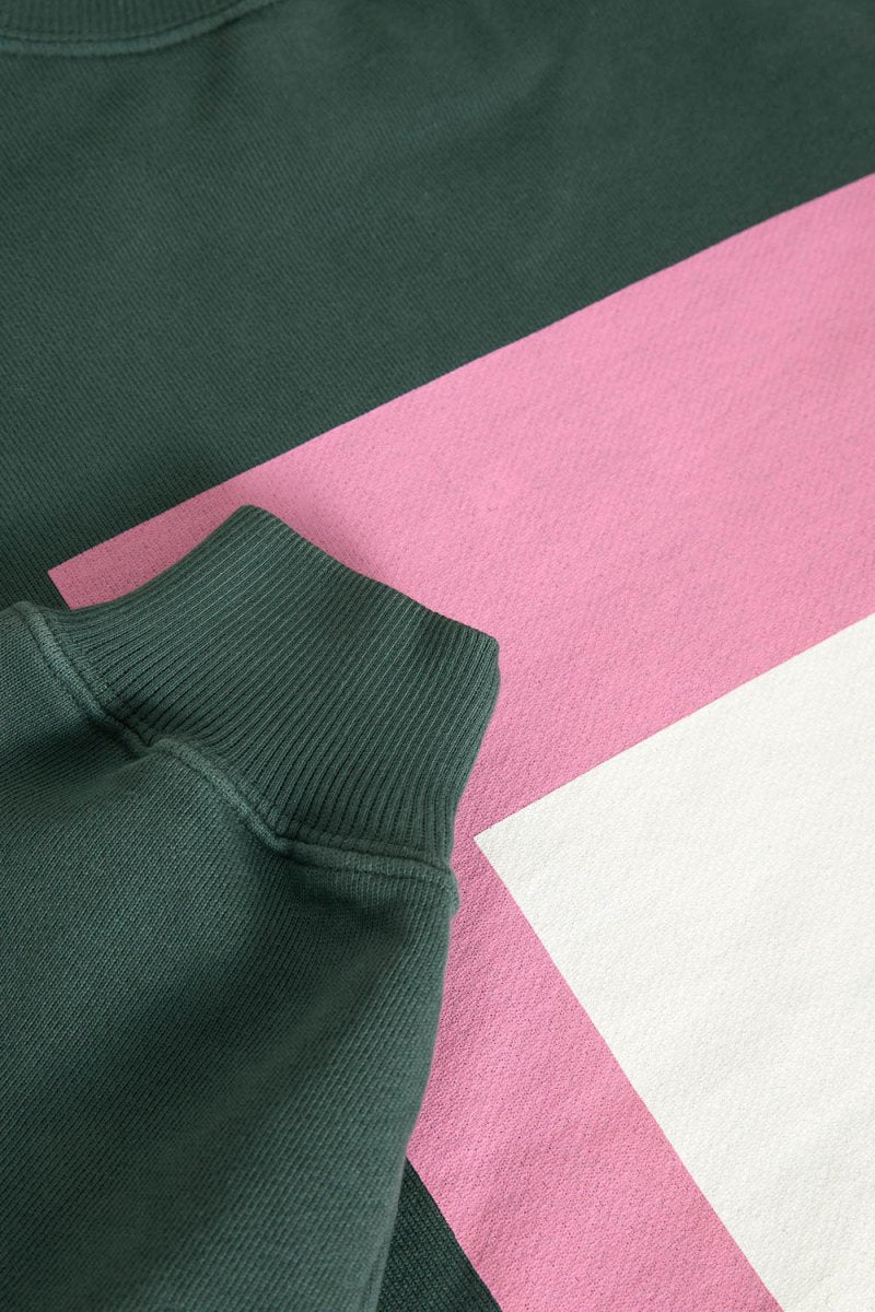 La Paz Xavier Square Sweatshirt (Dark Green) | Sweaters