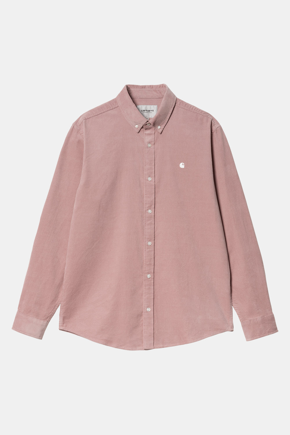 Carhartt WIP Madison Cord Long Sleeve Shirt (Glassy Pink/Wax)