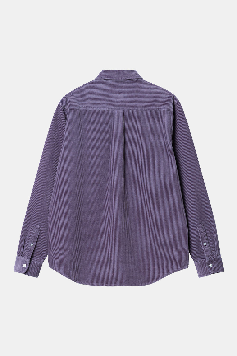 Carhartt WIP Madison Cord Long Sleeve Shirt (Glassy Purple/Black)
