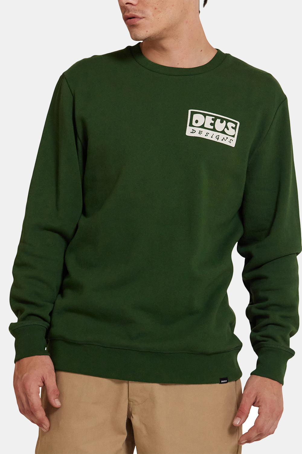 Deus ravi de vous voir Crew Sweatshirt (Hillside Green)