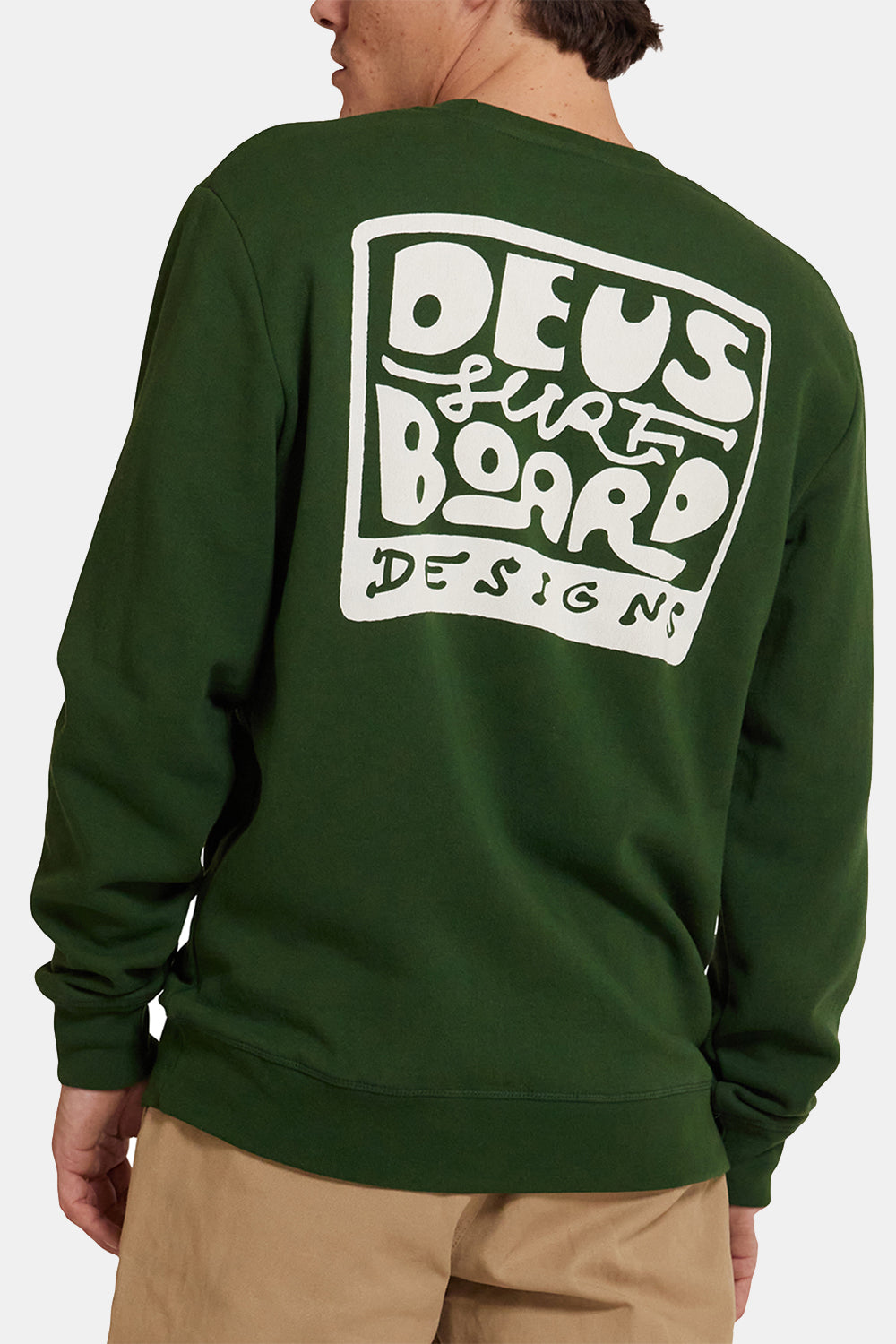 Deus ravi de vous voir Crew Sweatshirt (Hillside Green)