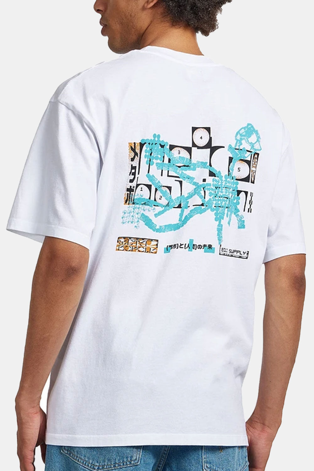 T-shirt surdimensionné Edwin Helix City (blanc)