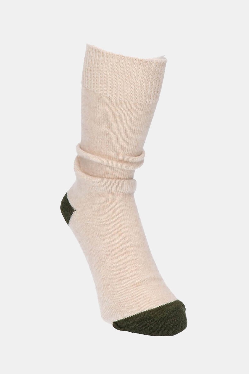 Anonymous Ism Cashmere Crew 2 Point Crew (White) | Socks