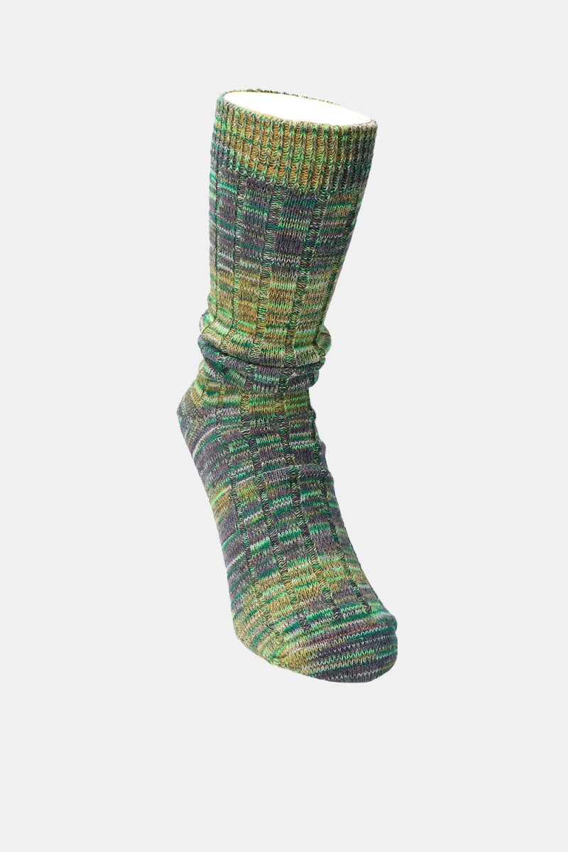 Anonymous Ism Digital Knit Crew Socks (Green Mix) | Socks