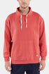 Armor Lux Sweat-shirt en coton biologique col montant (rouge canneberge) | Pulls