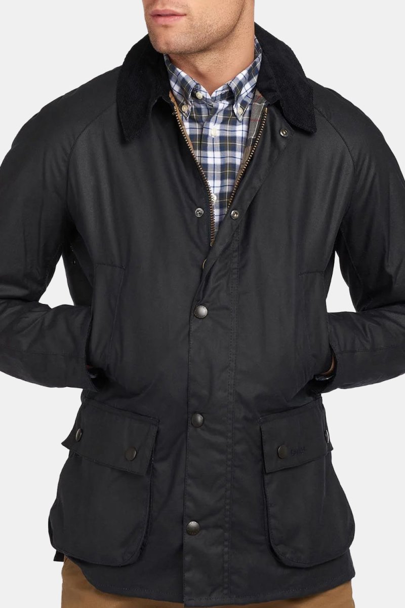 Barbour Ashby Waxed Jacket (Navy) | Jackets