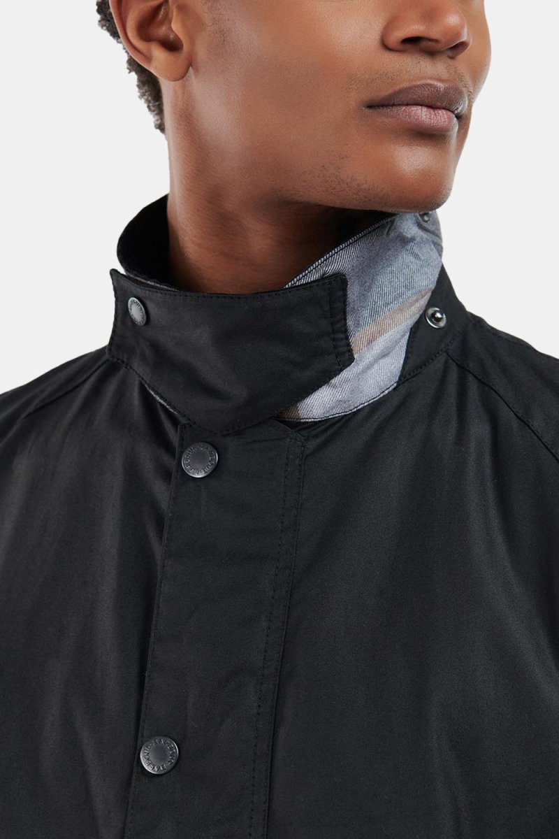 Barbour Bodey Waxed Jacket (Black/Grey Stone) | Jackets