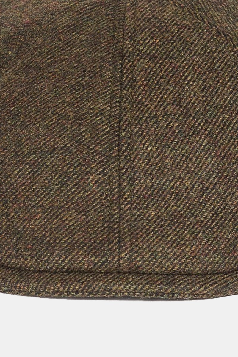 Barbour Claymore Bakerboy Flat Cap (Olive Twill) | Hats