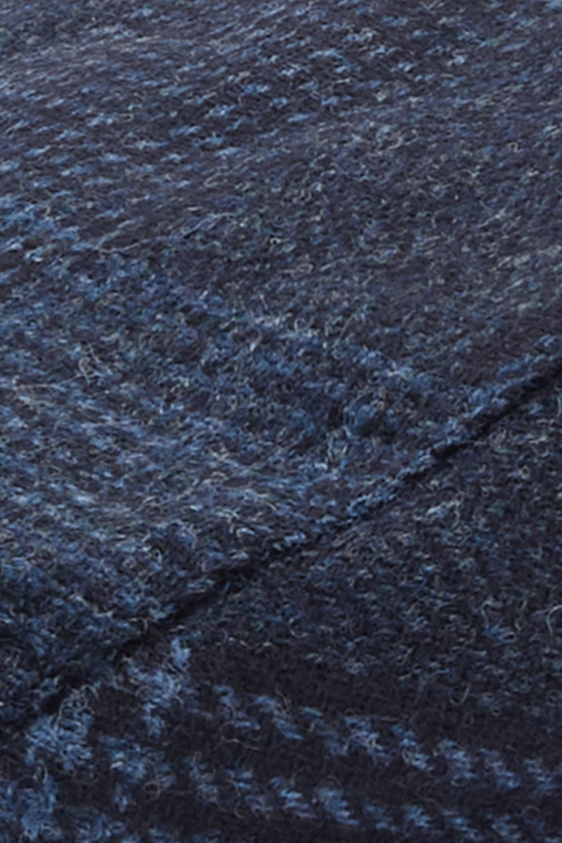 Barbour Deveron Tweed Flat Cap (Navy) | Hats