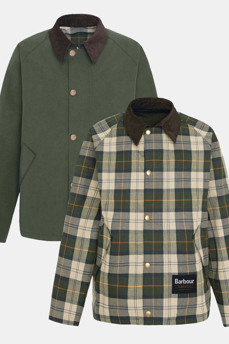 Barbour Oversized Reversible Transport Jacket (Sage) | Jackets