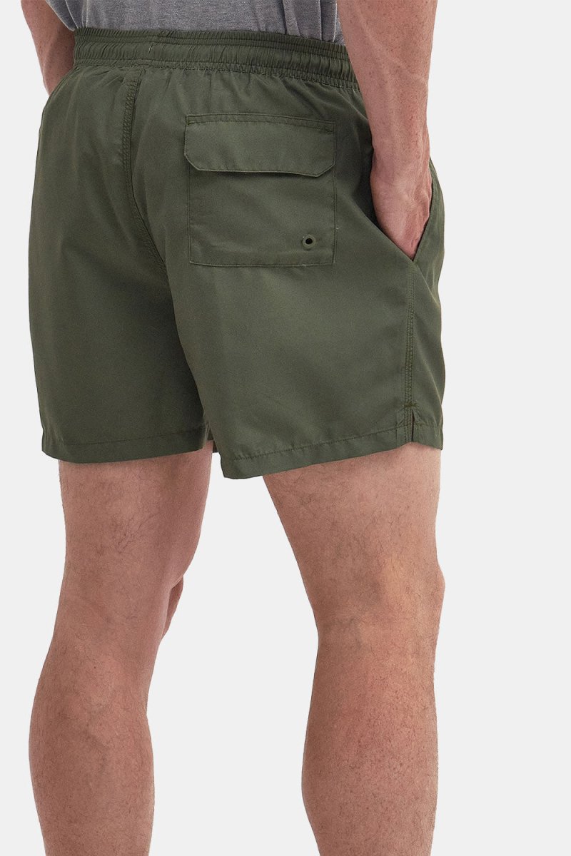 Barbour Staple Logo Swim Shorts (Olive) | Shorts