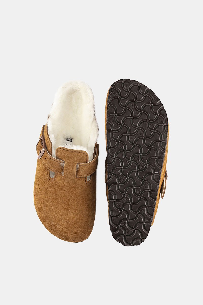 Birkenstock Boston Shearling (Mink Brown) | Sandals