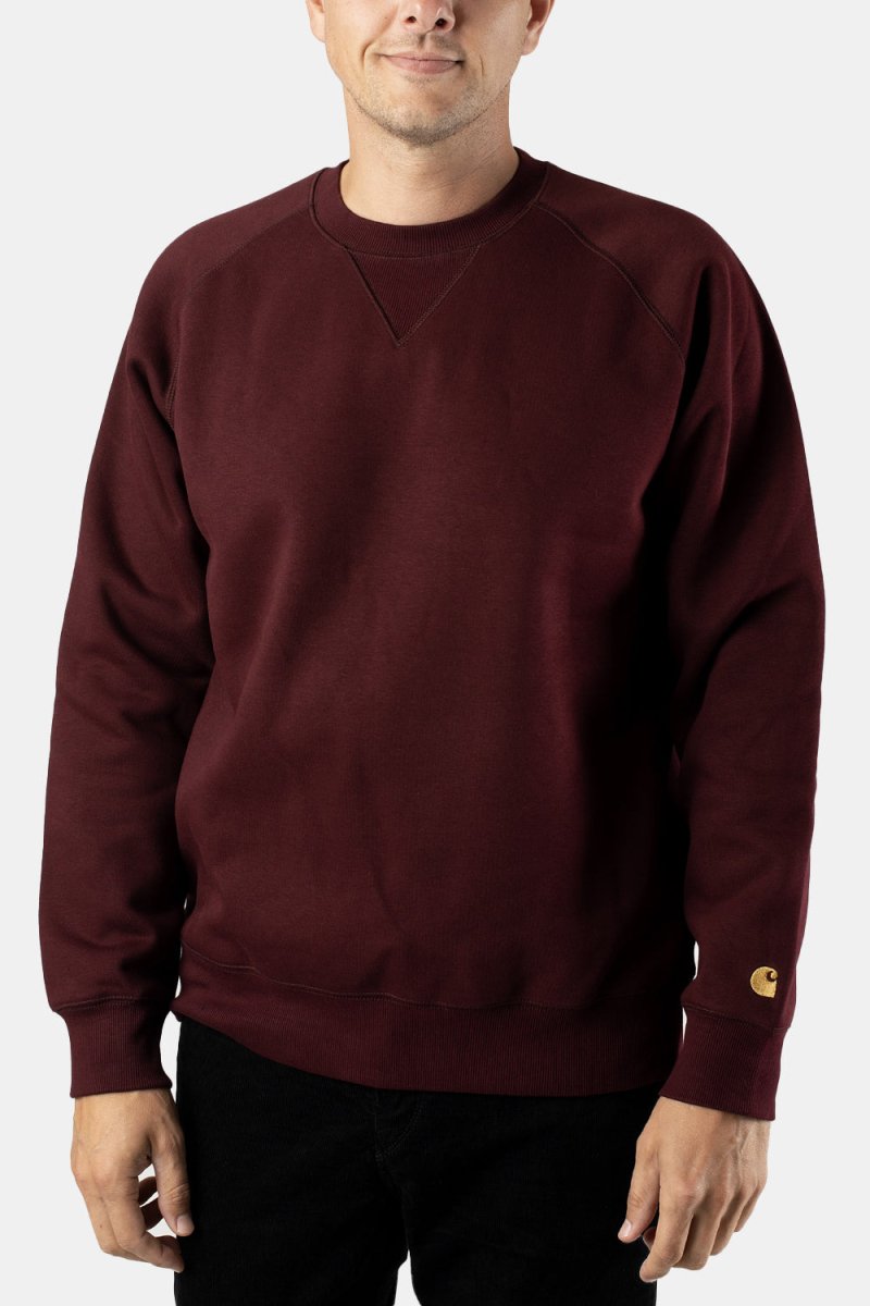 Carhartt WIP Chase Sweatshirt (Amarone/Gold) | Sweaters