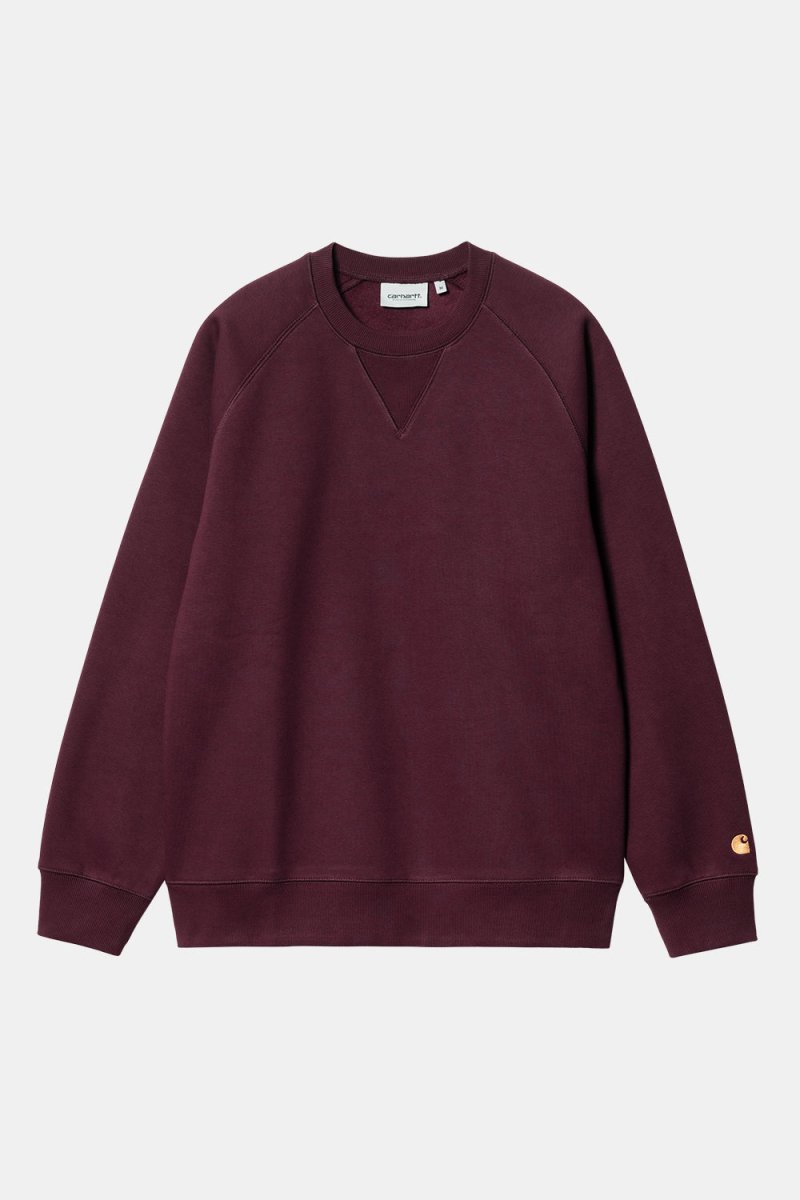 Carhartt WIP Chase Sweatshirt (Amarone/Gold) | Sweaters