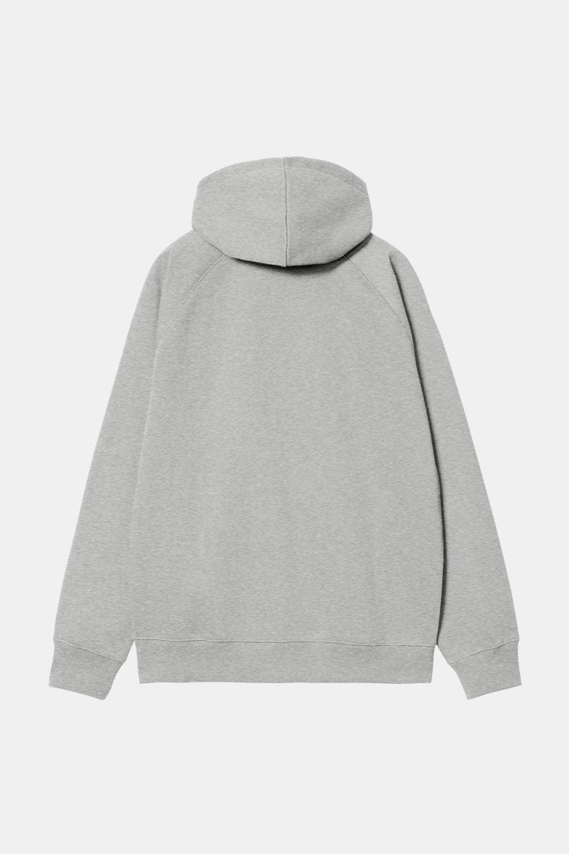 Carhartt WIP Hooded Chase Jacket (Grey Heather/Gold) | Sweaters