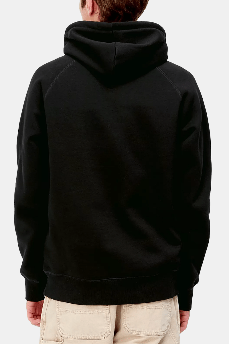 Carhartt WIP Hooded Chase Sweatshirt (Black/Gold) | Sweaters