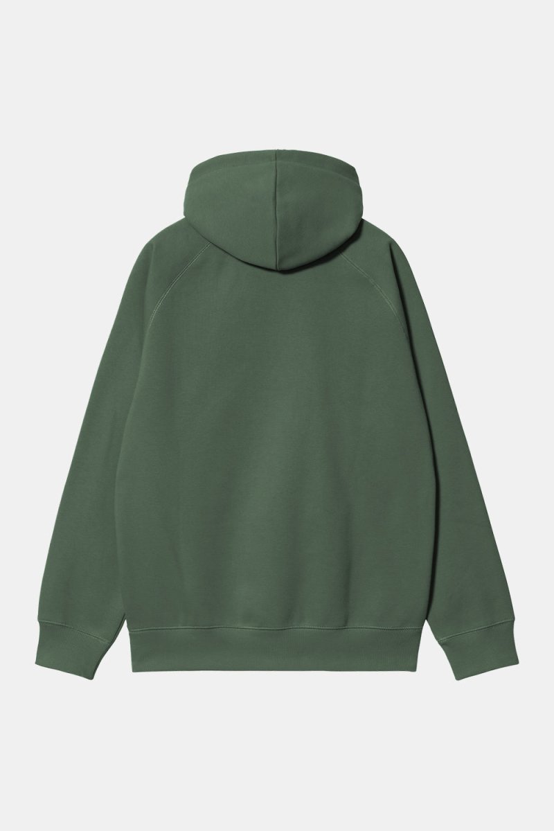 Carhartt WIP Hooded Chase Sweatshirt (Sycamore Tree/Gold) | Sweaters