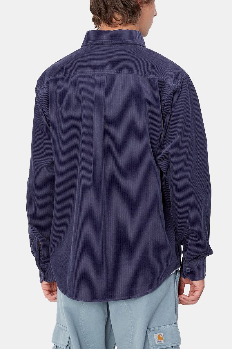 Carhartt WIP Long Sleeve Flint Shirt (Aura Rinsed) | Shirts