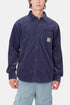 Carhartt WIP Chemise Flint à manches longues (Aura rincée) | Chemises